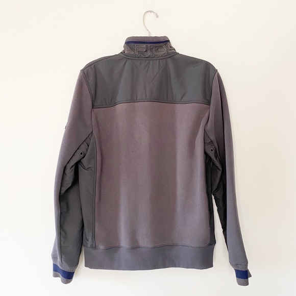 Tommy Hilfiger Jacket Gray & Navy Zip Up - Picture 9 of 10